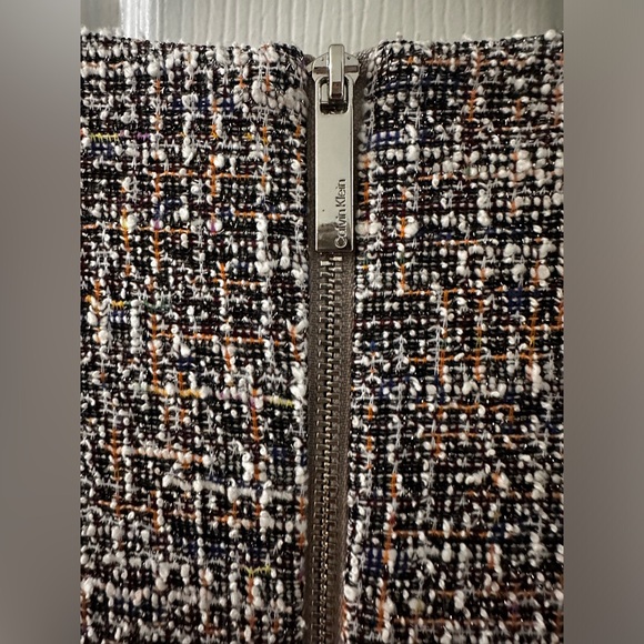 CALVIN KLEIN
Tweed Tie Waist Fit & Flare Midi Dress In Twlight Multi size 10 - Picture 5 of 8